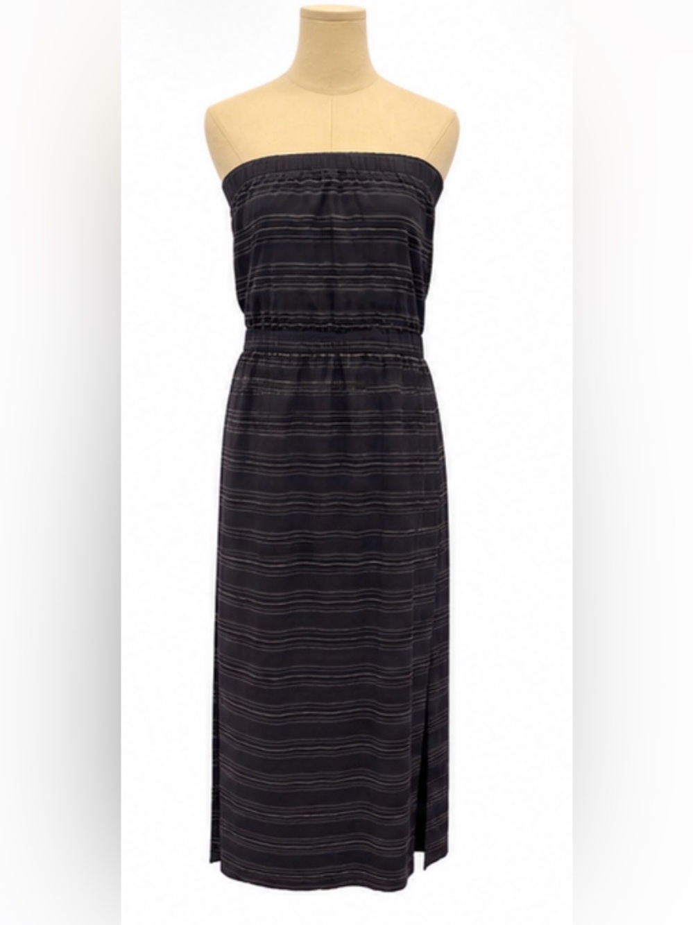 Theory Strapless Cotton Maxi Dress — Size 8
